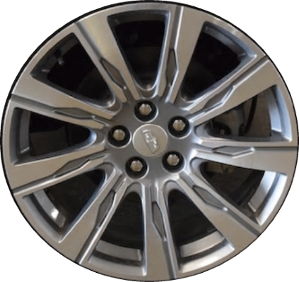 Cadillac XT4 2019-2023 grey machined 20x8.5 aluminum wheels or rims. Hollander part number ALY4826U35, OEM part number 84402064.