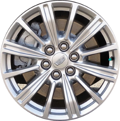 Cadillac XT5 2017-2019 powder coat silver 18x8 aluminum wheels or rims. Hollander part number ALY4799, OEM part number 22996317.