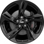 ALY5874U45 Chevrolet Camaro Wheel/Rim Black Painted #84638180