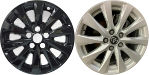 IMP-448BLK/7522GB Toyota Camry Black Wheel Skins (Hubcaps/Wheelcovers) 17 Inch Set