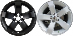 IMP-355BLK Dodge Challenger, Charger Black Wheel Skins (Hubcaps/Wheelcovers) 18 Inch Set