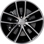 ALY2526U90 Dodge Challenger, Charger Wheel/Rim Black Polished #5LD371XFAA