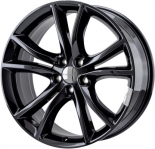 ALY2545U45/2563 Dodge Charger, Challenger Wheel/Rim Black Painted