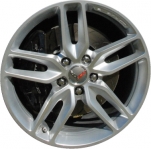 ALY5635U20 Chevrolet Corvette Wheel/Rim Silver Painted #20986477