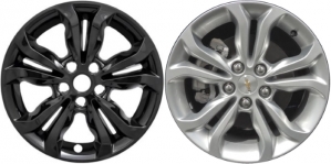 IMP-442BLK Chevrolet Cruze Black Wheel Skins (Hubcaps/Wheelcovers) 16 Inch Set