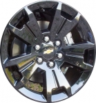 ALY5672U45 Chevrolet Colorado, GMC Canyon Wheel/Rim Black Painted #23343590