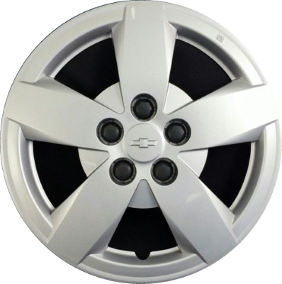 Chevrolet Sonic 2012-2016, Plastic 5 Spoke, Single Hubcap or Wheel Cover For 15 Inch Steel Wheels. Hollander Part Number H3292.