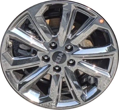 KIA Sportage 2020-2022 chrome 18x7 aluminum wheels or rims. Hollander part number ALY74807, OEM part number 52910-D9450.