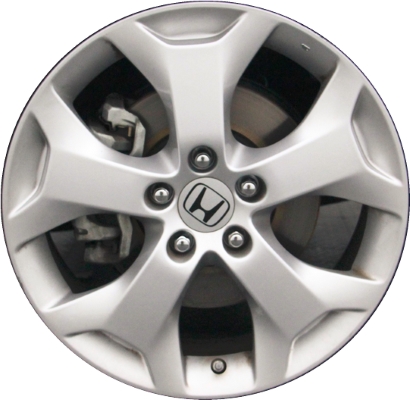 Honda Crosstour 2010-2012 powder coat silver 18x7 aluminum wheels or rims. Hollander part number ALY64003, OEM part number 42700TP6A91.