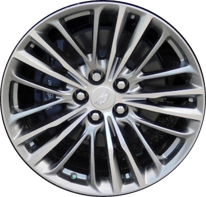 Cadillac CT6 2019-2020 grey machined 20x8 aluminum wheels or rims. Hollander part number ALY4829, OEM part number 23391274, 84632425.