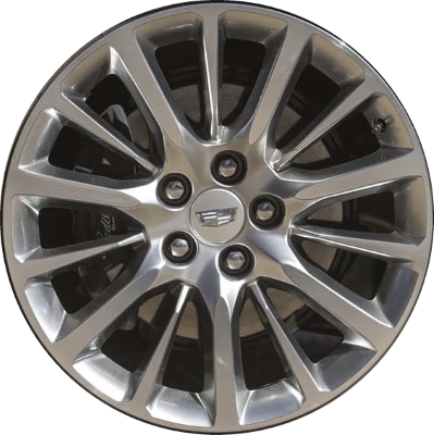 Cadillac CT6 2016-2020 powder coat hyper or machined 19x8.5 aluminum wheels or rims. Hollander part number ALY4762U/4763, OEM part number 22941669, 22941671.
