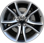 ALY2545U90 Dodge Charger RWD Wheel/Rim Black Polished #5PN351XFAA