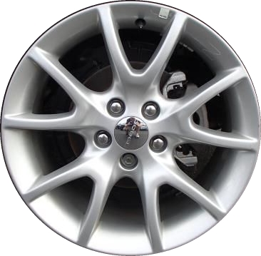 Dodge Dart 2013-2016 powder coat light silver 17x7.5 aluminum wheels or rims. Hollander part number ALY2445U20/2481, OEM part number Not Yet Known.