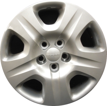Dodge Dart 2013-2016, Plastic 5 Spoke, Single Hubcap or Wheel Cover For 16 Inch Steel Wheels. Hollander Part Number H8041.