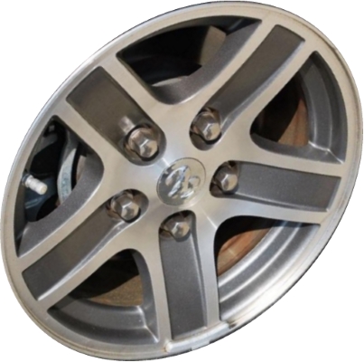 Dodge Durango 2004-2007 charcoal machined 17x8 aluminum wheels or rims. Hollander part number ALY2212U30HH, OEM part number Not Yet Known.