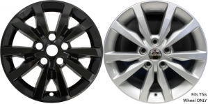 IMP-8249GB Dodge Durango Black Wheel Skins (Hubcaps/Wheelcovers) 18 Inch Set