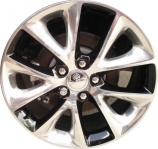 ALY2496U90 Dodge Durango Wheel/Rim Black Polished #1XC17DX8AA