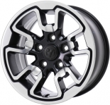 ALY2553U90/2614HH Dodge Ram 1500 Rebel Wheel/Rim Black Polished #5UR341XFAA