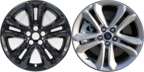 IMP-8819GB Ford Edge Black Wheel Skins (Hubcaps/Wheelcovers) 18 Inch Set