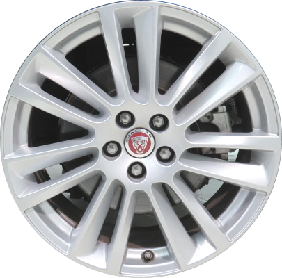 Jaguar F-Pace 2017-2021 powder coat silver 19x8.5 aluminum wheels or rims. Hollander part number ALY59971, OEM part number T4A2306.