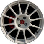 ALY61665U50 Fiat 500 Abarth Wheel/Rim White Painted #1VL35KW3AA