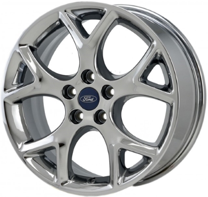 Ford Focus 2012-2014 polished 17x7 aluminum wheels or rims. Hollander part number ALY3883U80, OEM part number CV6Z1007H.