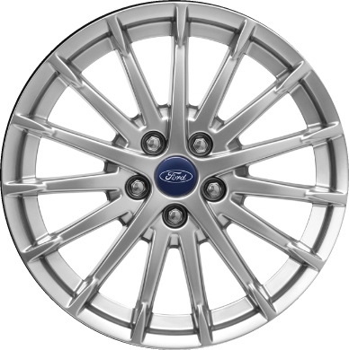 Ford Focus 2012-2018 powder coat hyper silver 17x7 aluminum wheels or rims. Hollander part number ALY3904U77/3898.LS1, OEM part number CM5Z1007A.