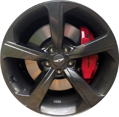 Genesis G70 2019-2021 powder coat charcoal 19x8 aluminum wheels or rims. Hollander part number ALY70959U79, OEM part number 52910G9210, 52910G9230.