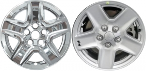 IMP-450X/7990PC Jeep Gladiator Chrome Wheel Skins (Hubcaps/Wheelcovers) 17 Inch Set