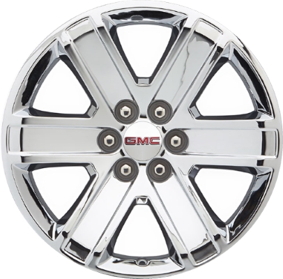 GMC Canyon 2015-2020 chrome clad 18x8.5 aluminum wheels or rims. Hollander part number ALY5746, OEM part number 23464385.