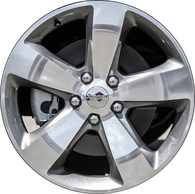 Jeep Grand Cherokee 2014-2016 grey polished 20x8 aluminum wheels or rims. Hollander part number ALY9137U90, OEM part number 1WQ09CDMAA, 1WQ09CDMAB.