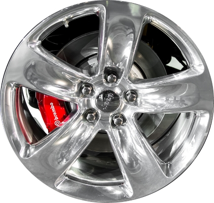 Jeep Grand Cherokee 2014-2016 polished 20x10 aluminum wheels or rims. Hollander part number ALY9139U80, OEM part number SLD111Z0AB, SLD111Z0AA.
