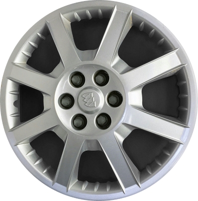 Buick Terraza 2006-2007, Plastic 8 Spoke, Single Hubcap or Wheel Cover For 17 Inch Steel Wheels. Hollander Part Number H1156.