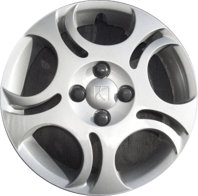 Saturn ION 2003-2005, Plastic 5 Double Spoke, Single Hubcap or Wheel Cover For 15 Inch Steel Wheels. Hollander Part Number H6021.