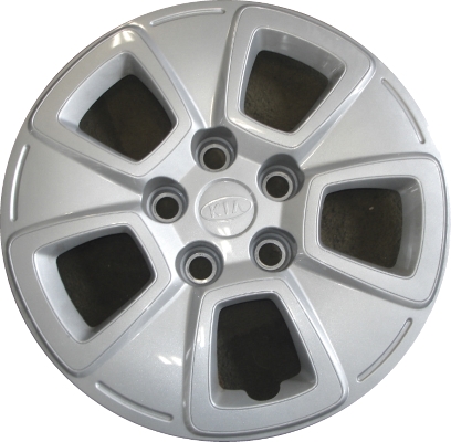 KIA SOUL 2010-2013, Plastic 5 Spoke, Single Hubcap or Wheel Cover For 15 Inch Steel Wheels. Hollander Part Number H66020.