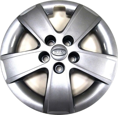 KIA Rondo 2009-2011, Plastic 5 Spoke, Single Hubcap or Wheel Cover For 16 Inch Steel Wheels. Hollander Part Number H66022.