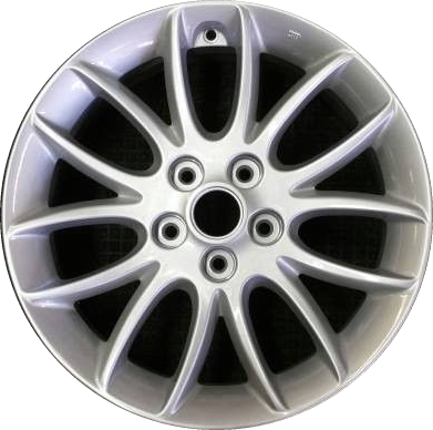 Hyundai Genesis 2009-2012 powder coat silver 17x6.5 aluminum wheels or rims. Hollander part number ALY70770, OEM part number 529103M011, 529103M010, 529103M051, 529103M050.