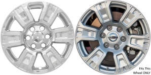 IMP-403X Nissan Titan Chrome Wheel Skins (Hubcaps/Wheelcovers) 18 Inch Set