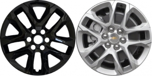 IMP-416BLK/8018GB Chevrolet Traverse Black Wheel Skins (Hubcaps/Wheelcovers) 18 Inch Set