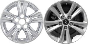IMP-363X Hyundai Sonata Chrome Wheel Skins (Hubcaps/Wheelcovers) 16 Inch Set