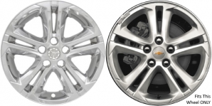 IMP-412X Chevrolet Cruze Chrome Wheel Skins (Hubcaps/Wheelcovers) 16 Inch Set