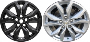 IMP-407BLK Chevrolet Impala Black Wheel Skins (Hubcaps/Wheelcovers) 18 Inch Set