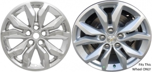 IMP-407X Chevrolet Impala Chrome Wheel Skins (Hubcaps/Wheelcovers) 18 Inch Set