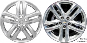 IMP-415X Chevrolet Equinox Chrome Wheel Skins (Hubcaps/Wheelcovers) 19 Inch Set