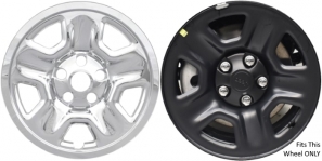 IMP-98XHH Jeep Gladiator, Wrangler Chrome Wheel Skins (Hubcaps/Wheelcovers) 17 Inch Set