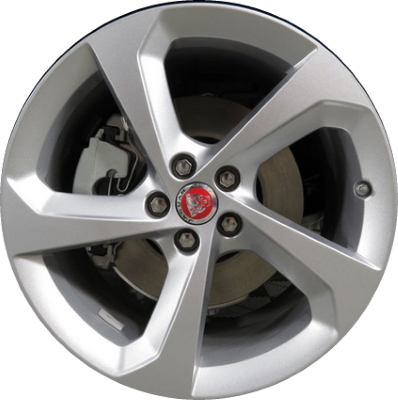 Jaguar F-Pace 2017-2023 powder coat silver 19x8.5 aluminum wheels or rims. Hollander part number ALY59969U20, OEM part number T4A3988.