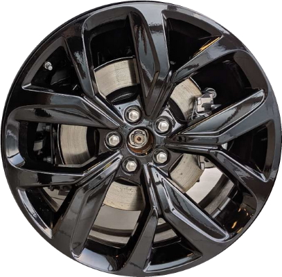 Jaguar I-Pace 2019-2023 powder coat black 20x8.5 aluminum wheels or rims. Hollander part number ALY60000, OEM part number T4K3898.