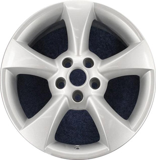 Jaguar S Type 2003-2008 powder coat silver 17x7.5 aluminum wheels or rims. Hollander part number ALY59773, OEM part number XR817327, XR843330.