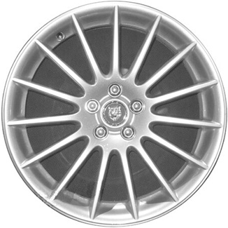 Jaguar S Type 2006-2007 powder coat silver 17x7.5 aluminum wheels or rims. Hollander part number ALY59803, OEM part number XR855189.