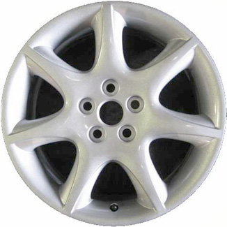 Jaguar S Type 2005-2008 powder coat silver 17x7.5 aluminum wheels or rims. Hollander part number ALY59783, OEM part number XR831511.